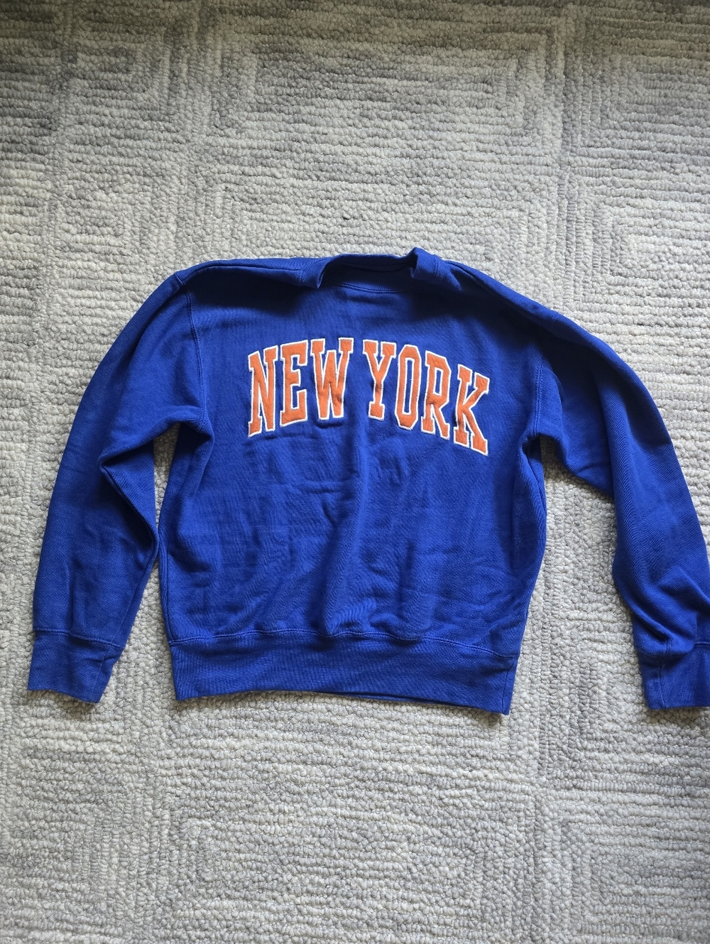 New York Blue Crewneck Sweatshirt